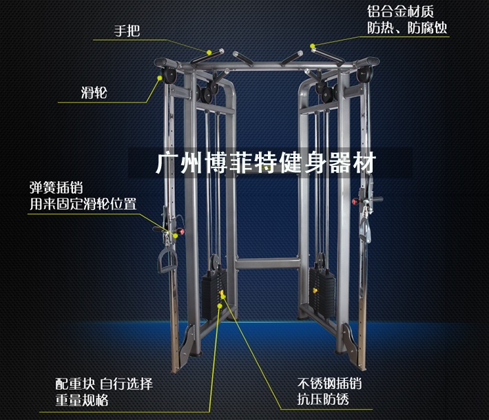小飛鳥史密斯組合健身器材 十字夾胸深蹲臥推多功能訓練器